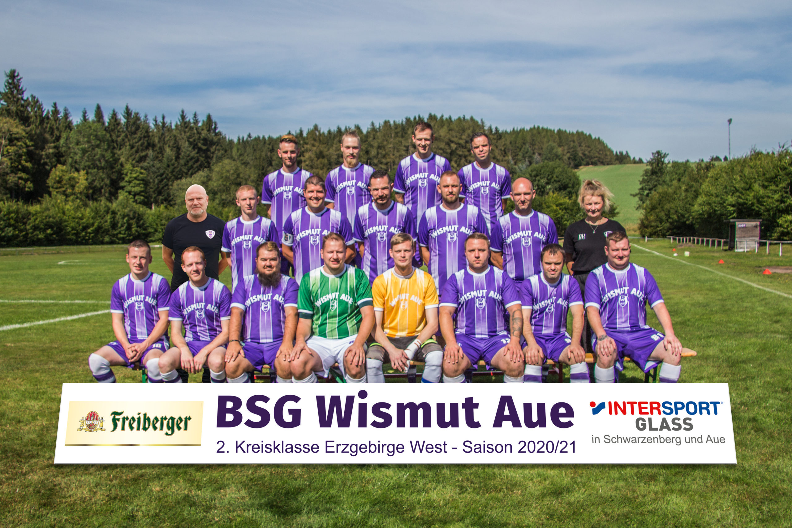 Mannschaftsfoto BSG Wismut Aue Saison 2020/2021